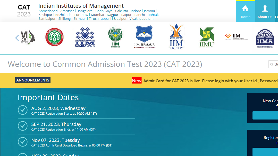 how to download cat admit card 2023 download