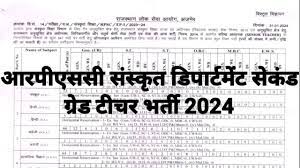 rajasthan 2nd grade teacher vacancy 2024